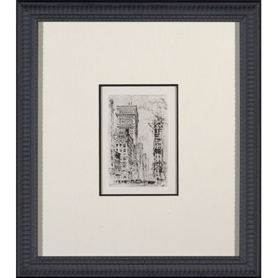City Engraving Series I - Peinture encadrée sur papier