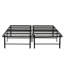 Matelas de base pour grand lit Structure de lit Option de chambre en métal Cadre noir, sommier, élément-26518033