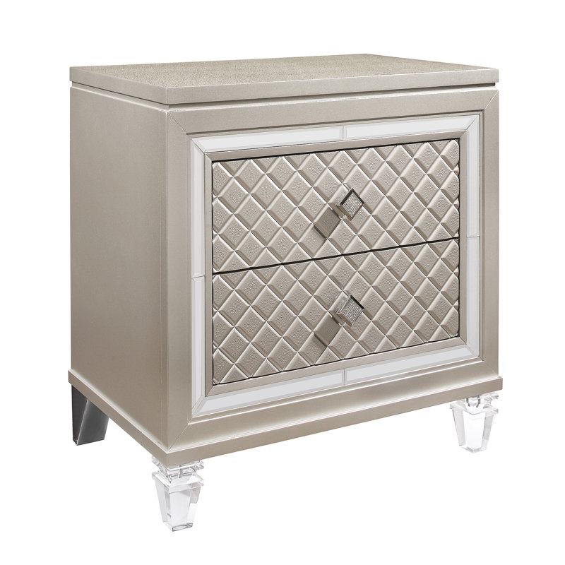Table de chevet Cross Champagne