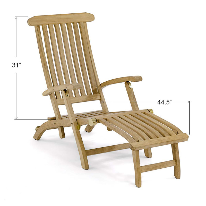 Westminster Teak Outdoor Chaise Lounge