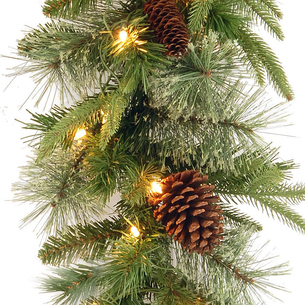 108" Pre-Lit Colonial Christmas Garland