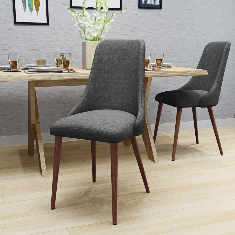 Chaise de salle à manger, Gris clair