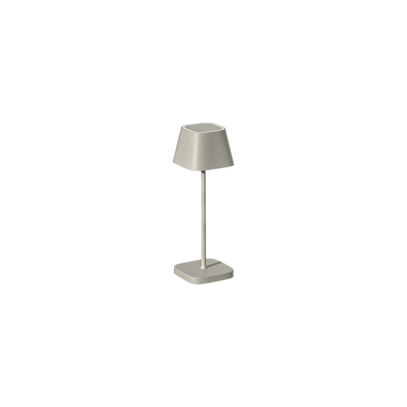 Lampe de buffet en aluminium KODU, Soie grise