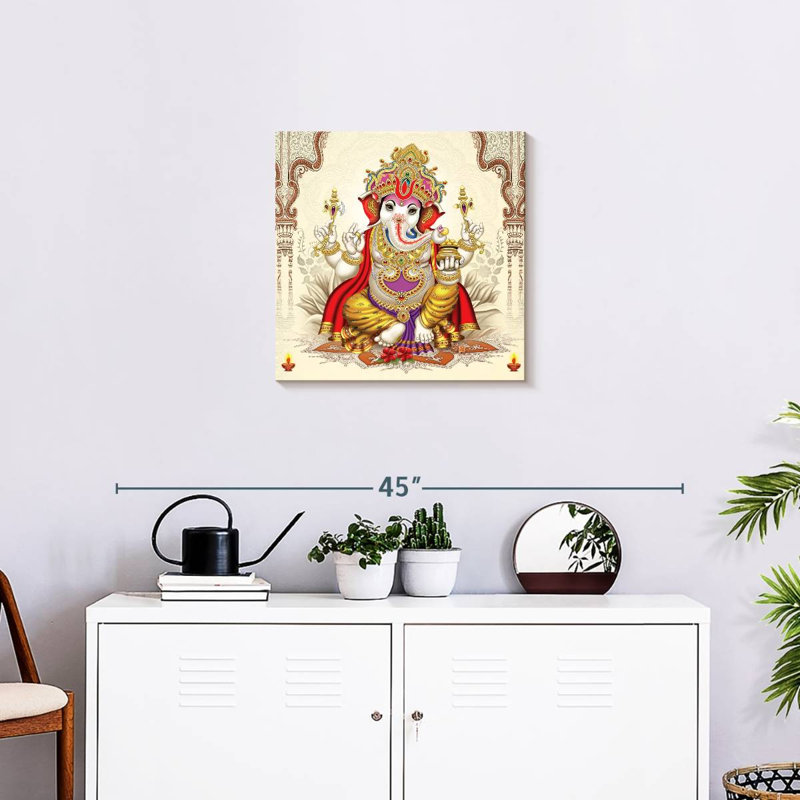 Divinité Adella Ganesh, H 20 po x l 20 po
