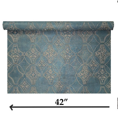 Papier peint imitation damas Jamiria