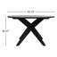  53.15" Teak Solid Wood Patio Dining Table-1946920875