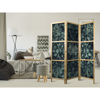 171cm H Solid Wood Folding Room Divider