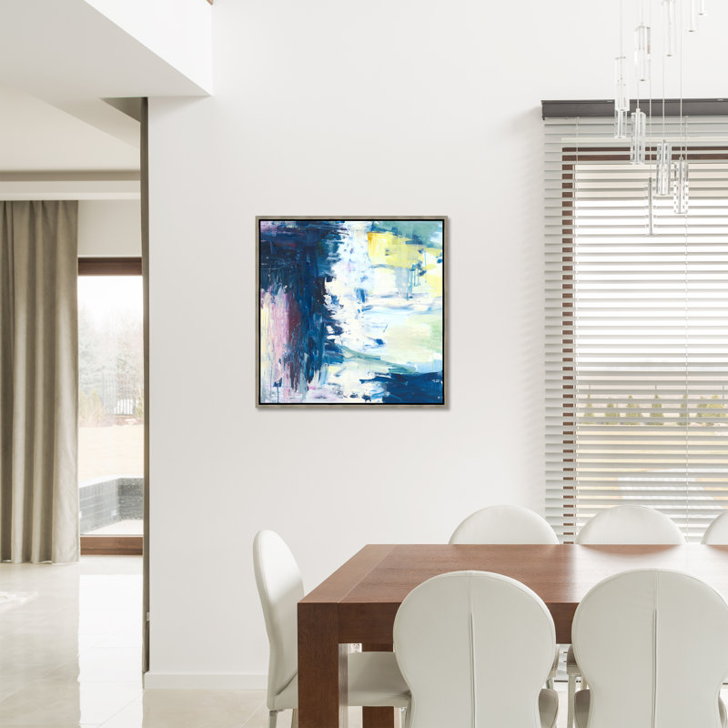 Géographie II par Fern Cassidy - peinture sur toile à cadre flottant
