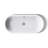 Iron Plains Metal Oval Dual Mount Bathroom Sink with Overflow-27814163