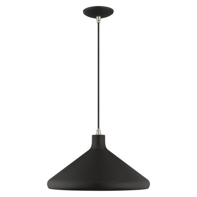 Luminaire suspendu conique à 1 lumière Schultz