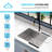 KBFmore Tight Radius 23 inch 18 Gauge Single Bowl Undermount Kitchen Sink with 4 PCs Accessories