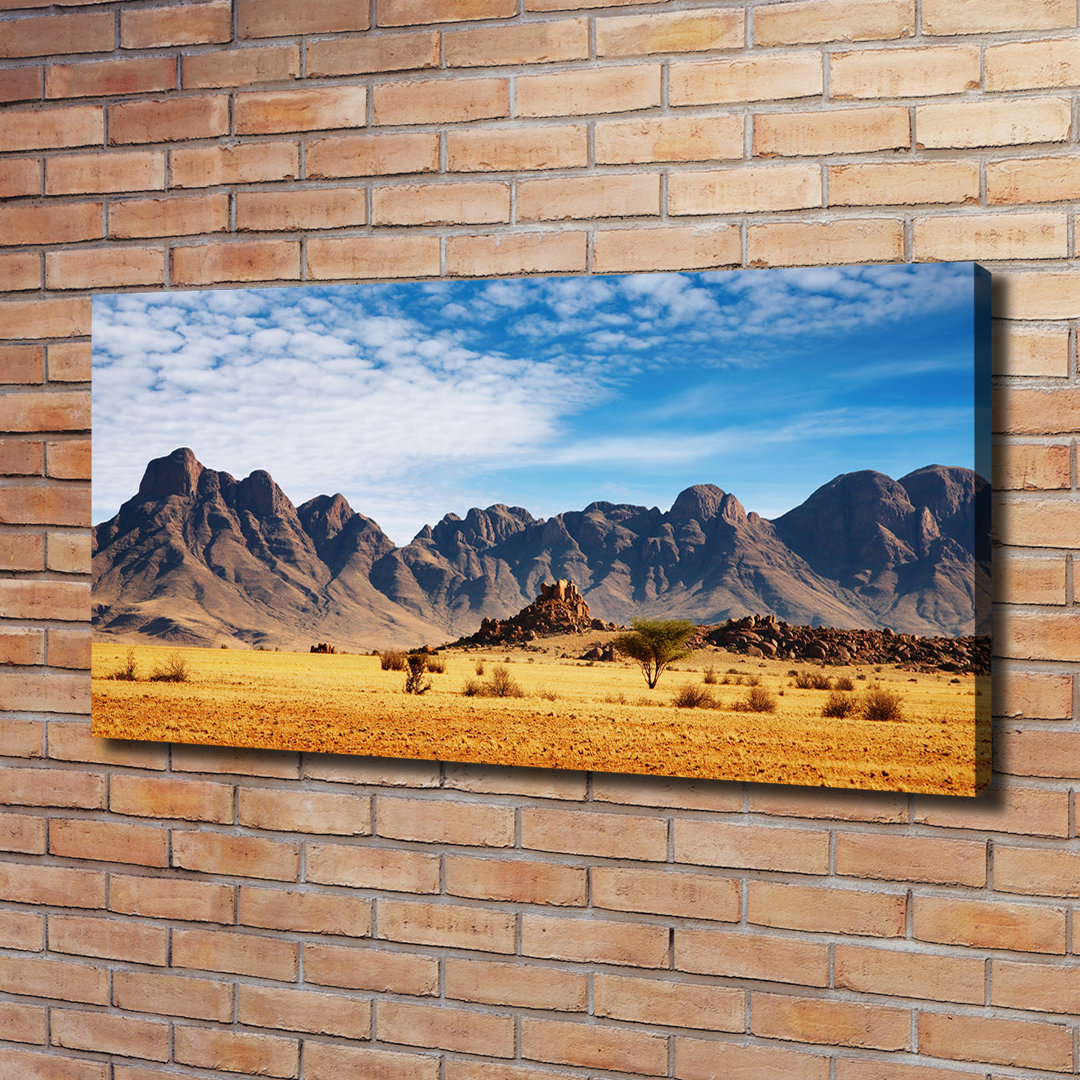 Felsen in Namibia - Kunstdrucke auf Segeltuch