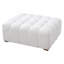 Repose-pieds blanc polyvalent Boucle