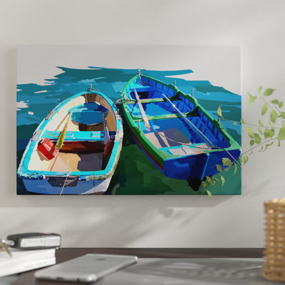 « bold bateaus iii », reproduction sur toile