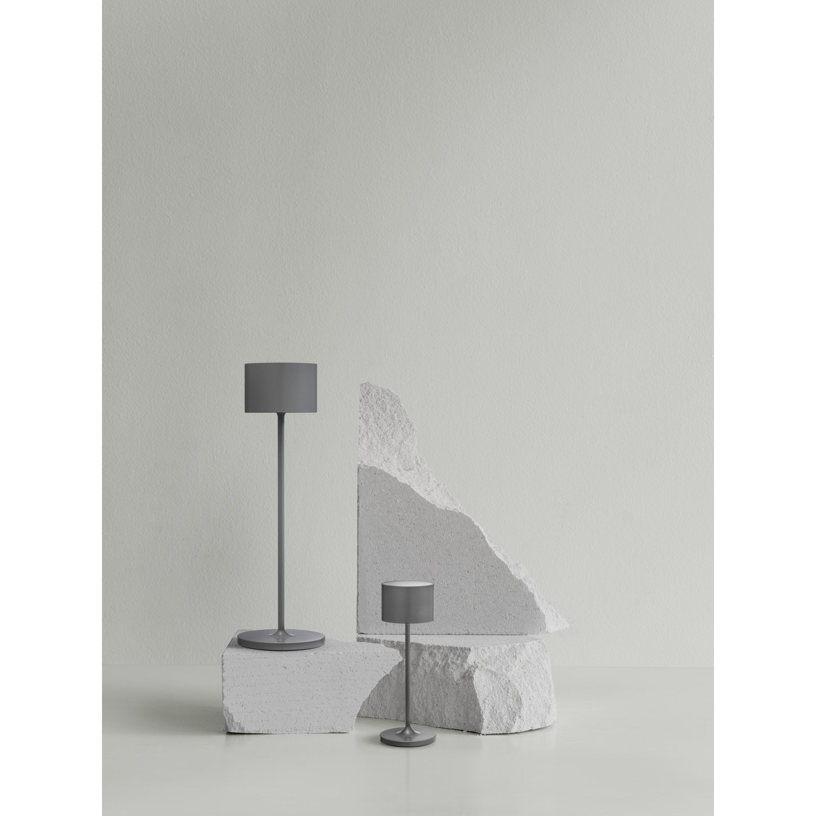 FAROL Mobile Rechargeable LED Buffet Lamp, Warm Gray