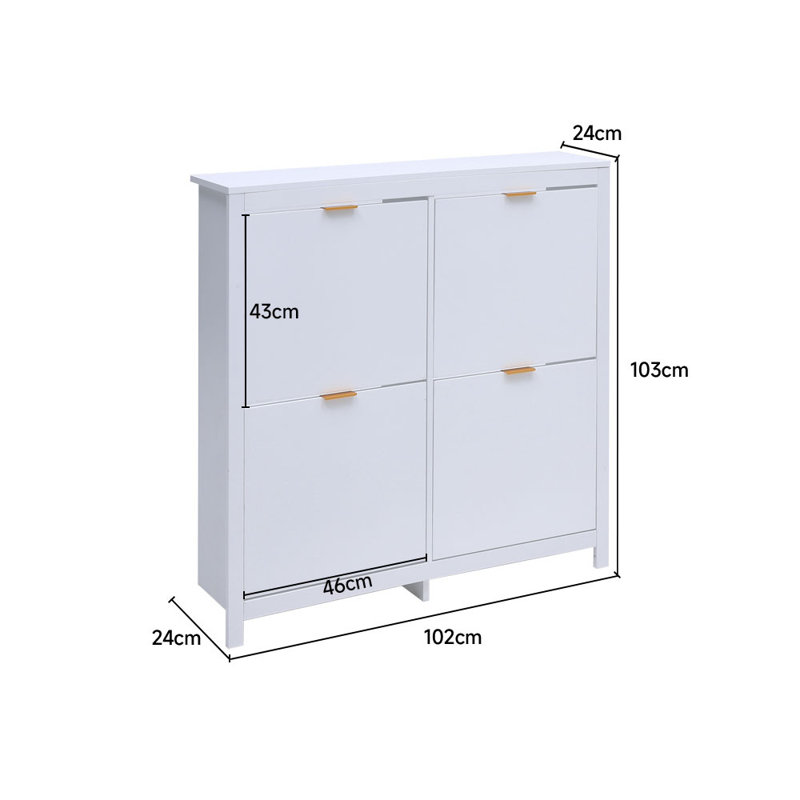 16 Pair Shoe Storage Cabinet