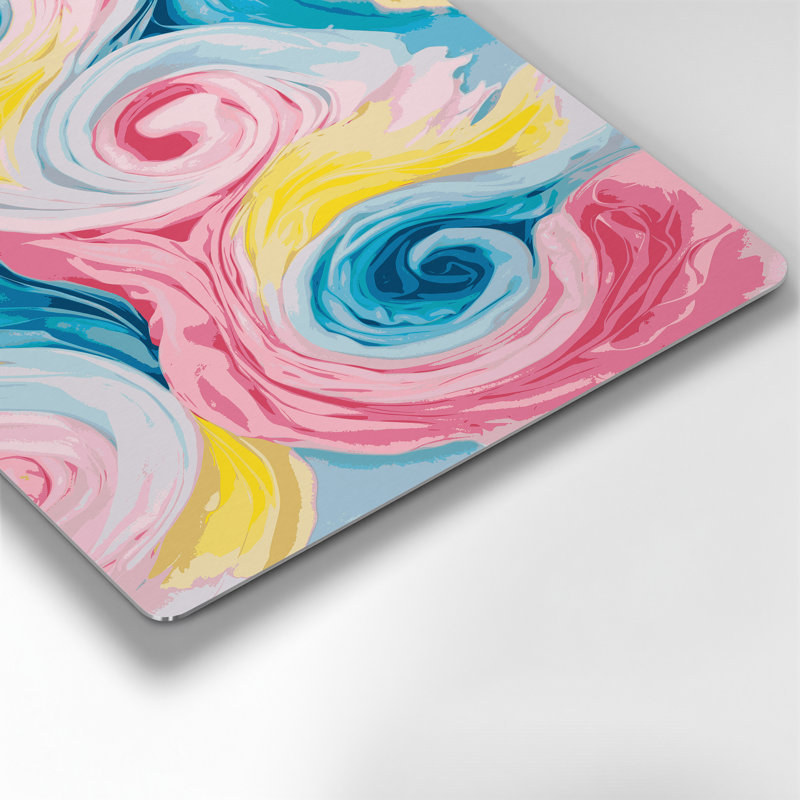 Aquarelle abstraite, art mural gris en métal 65