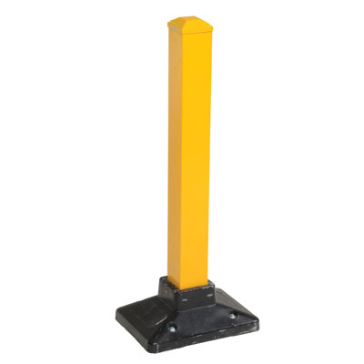 Yellow Semi-Permanent Barrier Post