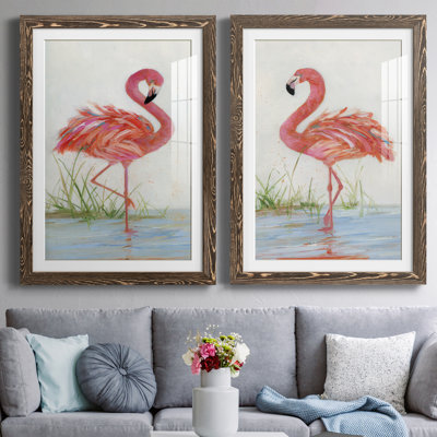 " Flamingo I " 2 - Pieces