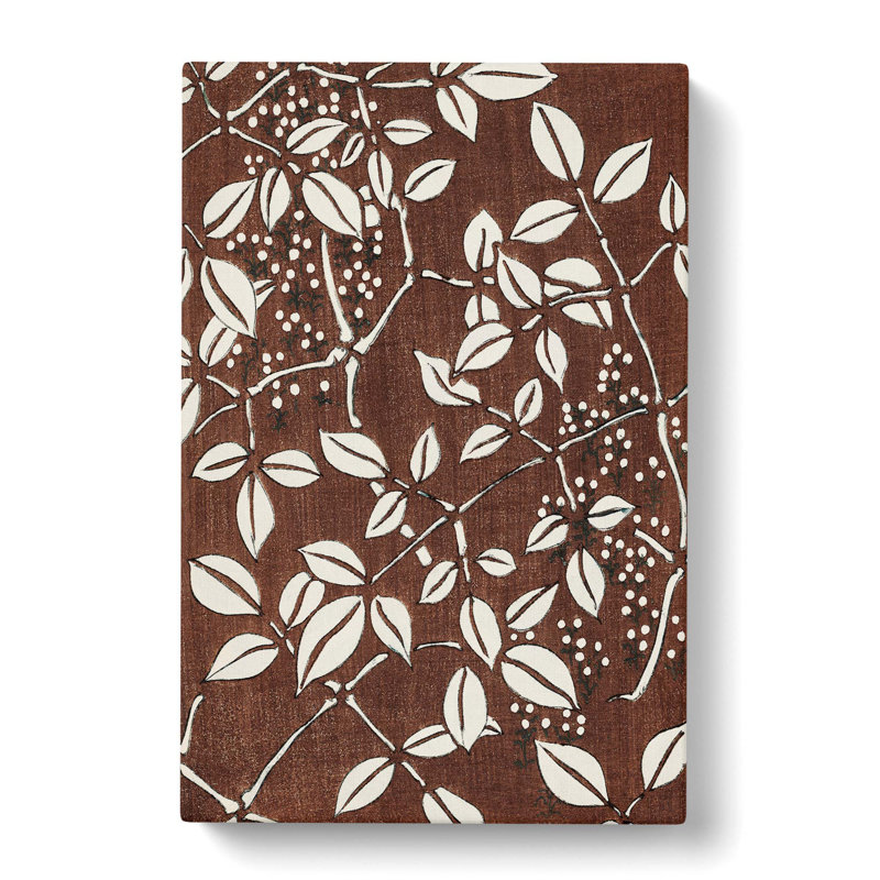 Leaf Pattern by Watanabe Seitei - Wrapped Canvas Print, 76cm H x 50cm W x 3cm D