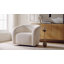 Ensemble de 2 chaises demi-tonneau pivotantes modernes en tissu 34,5 "Casanova-656204009