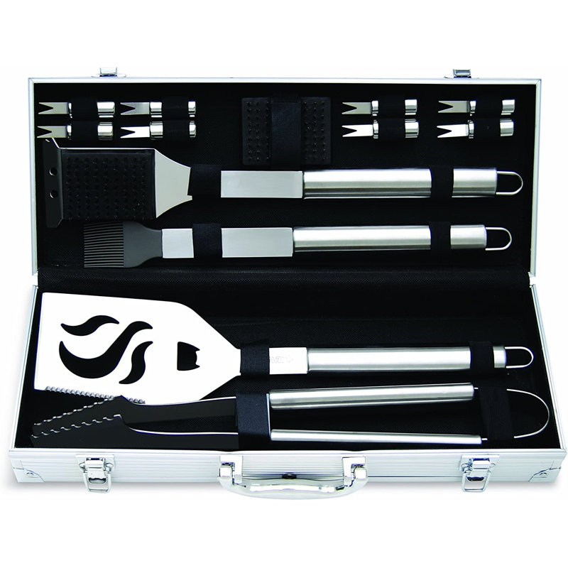 Ensemble de 14 outils de luxe pour barbecue