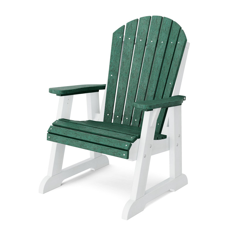 Heritage High Fan Back Chair, Turf Green/White
