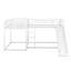 Lit superposé en métal en forme de L avec glissade, blanc, lit simple double, blanc-1407637490-1407637491