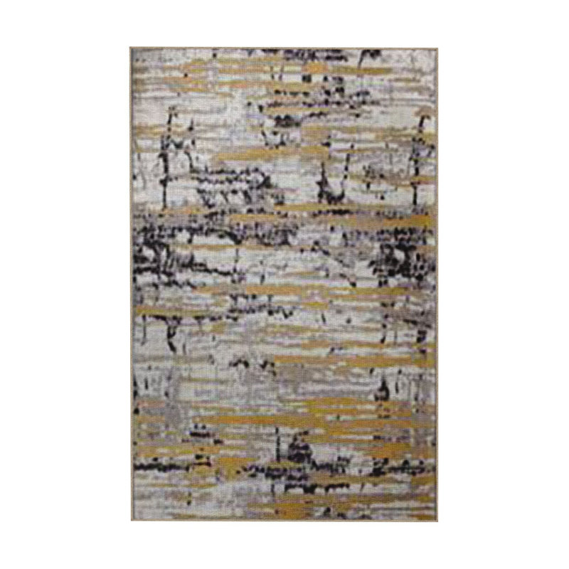 Multi Color Abstract Pattern Creative Modern Decorative Machine Washable Area Rug, Rectangle 3'3'' x 4'11''