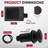 Sink Top Waste Disposal Air Switch and Single Outlet Control Box - Flush Button-86710049