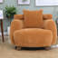 Fauteuil d'appoint en nuage doux, méridienne moderne en chenille de 38 pouces pour la maison