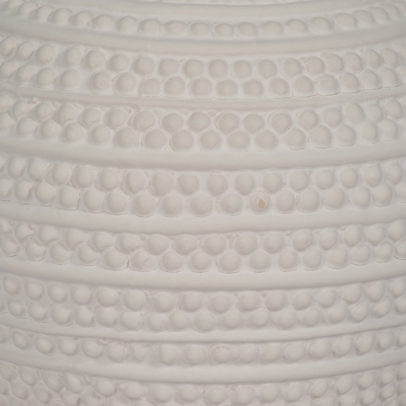 Petit vase en céramique blanc 8 "