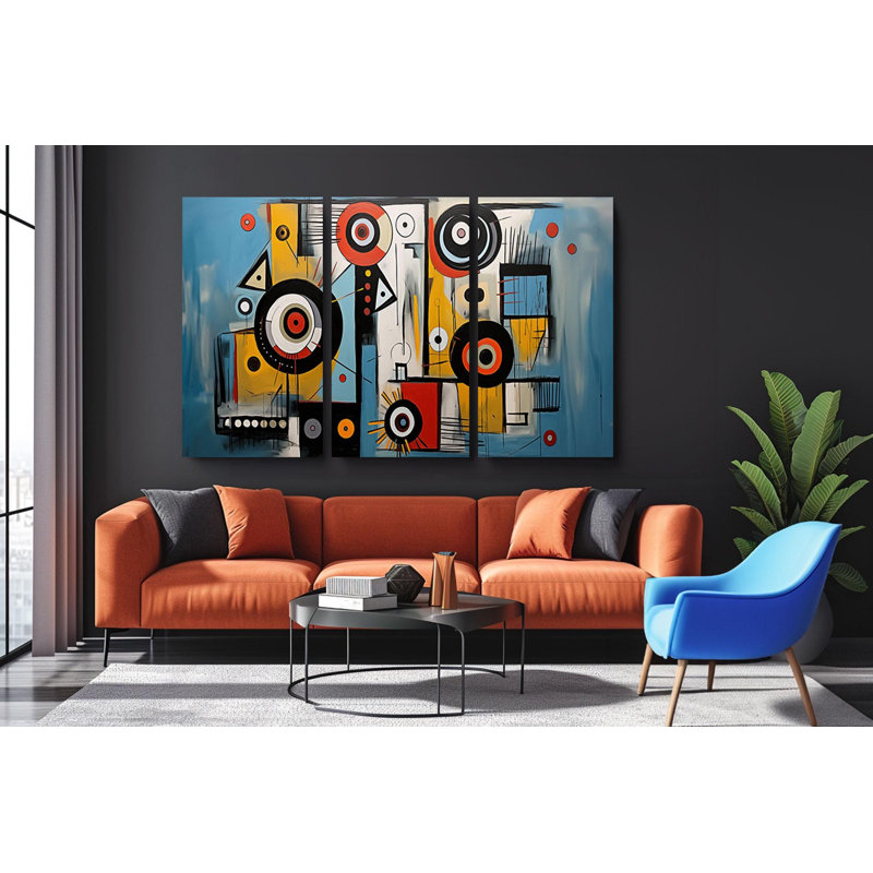 «Triptych», reproduction d'art sur toile, H 24 po x l 48 po