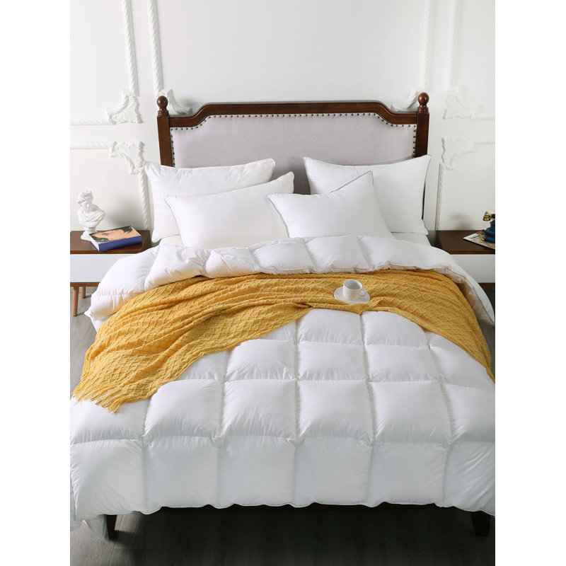 Acrylic Knitted Throw Blanket, Lightweight and Soft with Tassels, Checkered Printed - NTBAY, Yellow