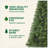 6FT Unlit Artificial Christmas Tree With 490 Tips, Durable PVC Branches For Indoor Home Holiday Decoration