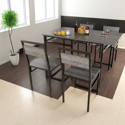 Ensembles de table de salle à manger extensible (doit inclure la table et la chaise), panneau de fibres à densité moyenne industriel en métal pour petite cuisine