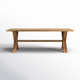 Medlock 86.5'' Wood Outdoor Dining Table