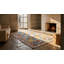 Decorative Sky Blue Color Antique Tribal Allover Design Cotton Area Rug