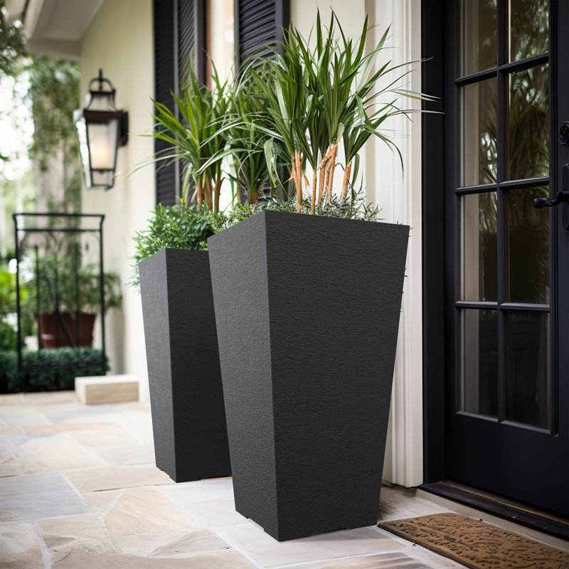 Ensemble de 2 pots à fleurs Jacobba, H 22,45 po x l 11,82 po x P 11,82 po