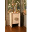 Two Drawer Small Side Table In Natural Grasscloth With Cerused Oak Handles-456698789