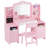 Kids Vanity Set With Stool And Mirror-1232061169