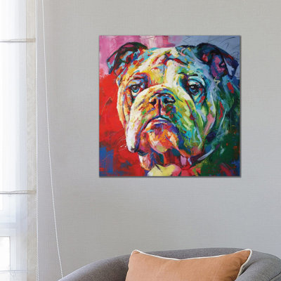 Bulldog par Jos Coufreur - reproduction d'art