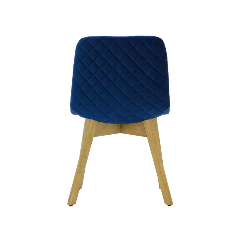 Jada 48cm H Velvet Upholstered Side Chair, Blue