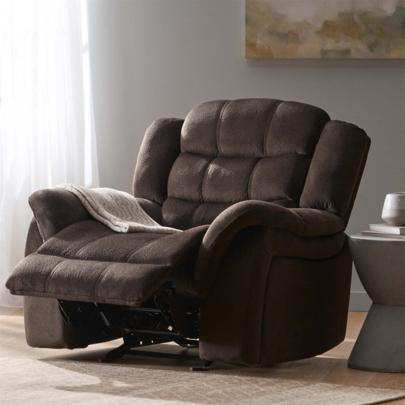 Fauteuil inclinable et oscillant classique en tissu classique pour un confort et une élégance inégalés dans tout espace de vie