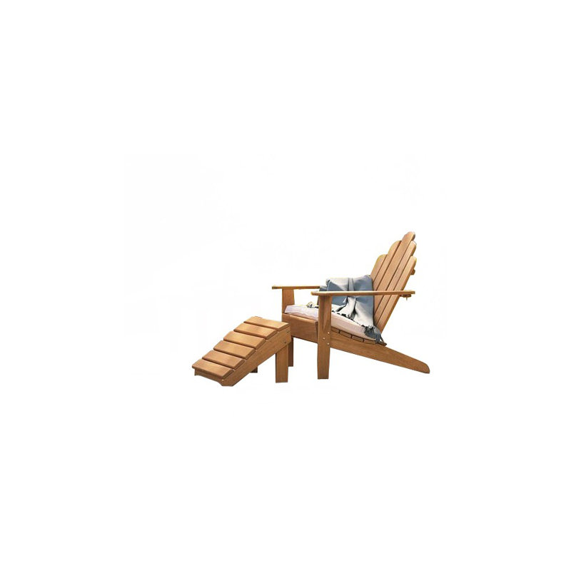 Grade-A Teak Wood Adirondack Chair With Footrest