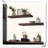 6 Piece Solid Wood Floating Shelf with Reclaimed Wood-766703858