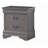 1pc Nightstand Gray Louis Philippe Solid wood English Dovetail Construction Antique Nickle Hanging Pulls-1853630034