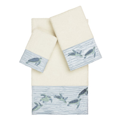 Ensemble de serviettes en coton turc 3 pièces Mia