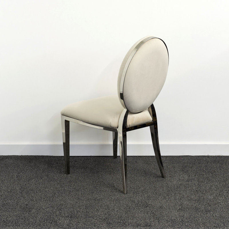48cm H Microfiber / Microsuede Upholstered Accent in Cream