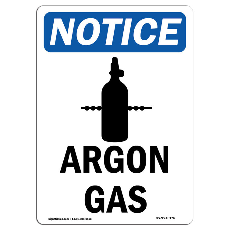 SignMission Osha Notice Argon Gas Sign with Symbol | Wayfair